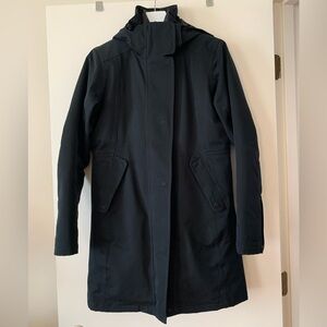 Patagonia Women Black Tres 3 in 1 Parka Down Coat Jacket Warm Waterproof M EUC
